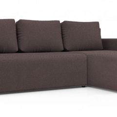 Диван угловой Алиса 3 Bahama PLUM - Teos Dark Brown в Челябинске - chelyabinsk.mebel24.online | фото