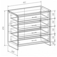 Комод с плитой 22 мм ЛИБЕРТИ в Челябинске - chelyabinsk.mebel24.online | фото 3