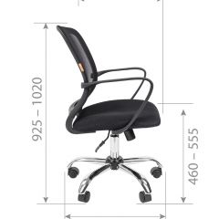 Кресло для оператора CHAIRMAN 698 хром (ткань TW 19/сетка TW 69) в Челябинске - chelyabinsk.mebel24.online | фото 7