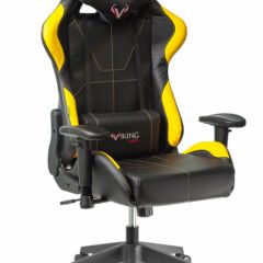 Кресло игровое Бюрократ VIKING 5 AERO YELLOW черный/желтый в Челябинске - chelyabinsk.mebel24.online | фото