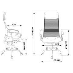 Кресло руководителя Бюрократ KB-6N/SL/B/TW-11 черный в Челябинске - chelyabinsk.mebel24.online | фото 4