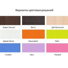 Кровать 2-х ярусная Юниор 1 без бортика (800*1900) Белое дерево, Анкор темный, Венге, Дуб сонома в Челябинске - chelyabinsk.mebel24.online | фото 4