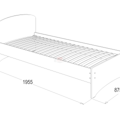Кровать-2 одинарная (900*1900) в Челябинске - chelyabinsk.mebel24.online | фото 2