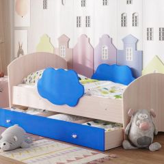 Кровать "Тучка" на щитах с бортиками + ящик в Челябинске - chelyabinsk.mebel24.online | фото 7
