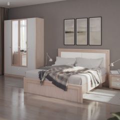 Кровать 1.6 Глэдис М31 с настилом и мягкой частью (ЯШС/Белый) в Челябинске - chelyabinsk.mebel24.online | фото 4