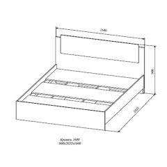 СОФИ СКР1600.1 Кровать 1600 в Челябинске - chelyabinsk.mebel24.online | фото 2