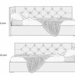 Кровать угловая Лилу интерьерная +основание/ПМ/бельевое дно (120х200) в Челябинске - chelyabinsk.mebel24.online | фото 5