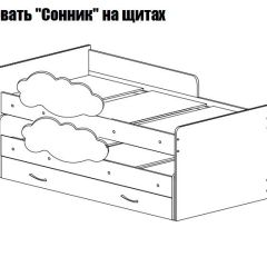 Кровать выкатная Соник (800*1900) в Челябинске - chelyabinsk.mebel24.online | фото 2