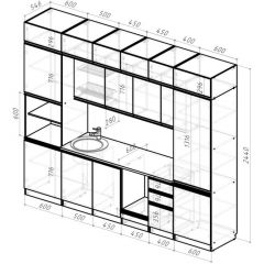 Кухонный гарнитур Адажио люкс 3000 мм в Челябинске - chelyabinsk.mebel24.online | фото 2