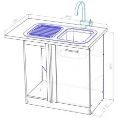 Кухонный гарнитур Адажио мега прайм 1500 х 2700 мм в Челябинске - chelyabinsk.mebel24.online | фото 19