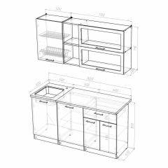 Кухонный гарнитур Лира стандарт 1600 в Челябинске - chelyabinsk.mebel24.online | фото 4