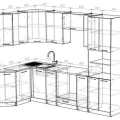 Кухонный гарнитур Паола гранд прайм 2600х1400 мм в Челябинске - chelyabinsk.mebel24.online | фото 2