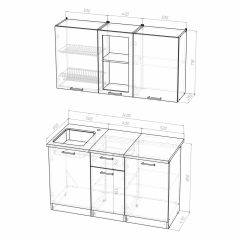 Кухонный гарнитур Симона медиум 1400 в Челябинске - chelyabinsk.mebel24.online | фото 4