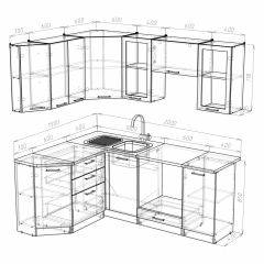 Кухонный гарнитур Симона мега прайм 1500*2000 в Челябинске - chelyabinsk.mebel24.online | фото 3