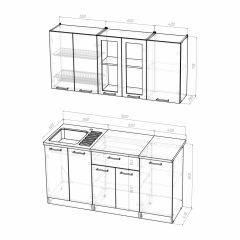 Кухонный гарнитур Светлана стандарт 1600 в Челябинске - chelyabinsk.mebel24.online | фото 3