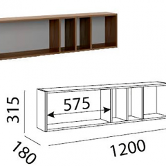 Лимба (гостиная) М11 Полка навесная в Челябинске - chelyabinsk.mebel24.online | фото