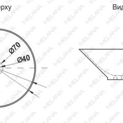 Накладная раковина melana mln-7020-b1+b18 (t4006hb1+b18 ) (сине-черная) в Челябинске - chelyabinsk.mebel24.online | фото 2