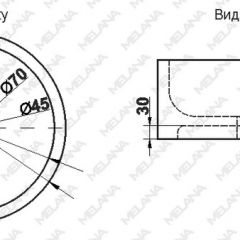 Накладная раковина melana mln-7076b (черная) в Челябинске - chelyabinsk.mebel24.online | фото 2