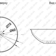 Накладная раковина melana mln-t4029-b15 в Челябинске - chelyabinsk.mebel24.online | фото 2