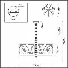 Подвесная люстра Odeon Light Elegante 4878/7 в Челябинске - chelyabinsk.mebel24.online | фото 4