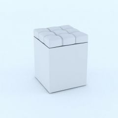 Пуф КВАДРО Белый в Челябинске - chelyabinsk.mebel24.online | фото 2
