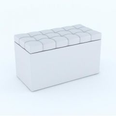 Пуф КВАДРО тип 2 Белый в Челябинске - chelyabinsk.mebel24.online | фото