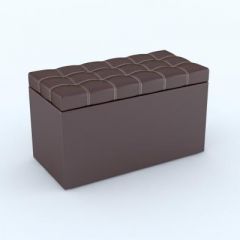 Пуф КВАДРО тип 2 Коричневый в Челябинске - chelyabinsk.mebel24.online | фото 2
