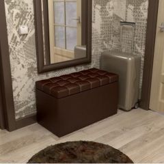 Пуф КВАДРО тип 2 Коричневый в Челябинске - chelyabinsk.mebel24.online | фото