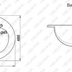 Раковина MELANA MLN-308 в Челябинске - chelyabinsk.mebel24.online | фото 2