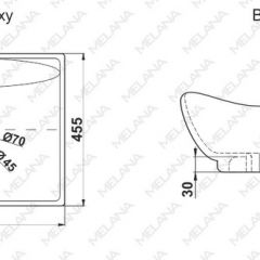 Раковина MELANA MLN-7211 в Челябинске - chelyabinsk.mebel24.online | фото 2
