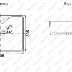 Раковина MELANA MLN-7291X в Челябинске - chelyabinsk.mebel24.online | фото 2