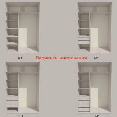 Шкаф-купе 1300 серии SILVER S4+S3Z+B2+PL1 (2 ящика+1 штанга) профиль «Серебро» в Челябинске - chelyabinsk.mebel24.online | фото 5