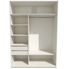 Шкаф-купе 1400 серии SOFT D6+D4+B2+PL2 (2 ящика+1штанга+1 полка) профиль «Капучино» в Челябинске - chelyabinsk.mebel24.online | фото 2