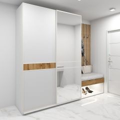 Шкаф-купе 1400 серии SOFT D6+D4+B2+PL2 (2 ящика+1штанга+1 полка) профиль «Капучино» в Челябинске - chelyabinsk.mebel24.online | фото 4