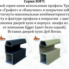 Шкаф-купе 1400 серии SOFT D6+D6+B2+PL3 (2 ящика+2штанги) профиль «Капучино» в Челябинске - chelyabinsk.mebel24.online | фото 12