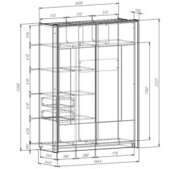 Шкаф-купе 1600 с плитой 22 мм ЛИБЕРТИ в Челябинске - chelyabinsk.mebel24.online | фото 4