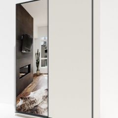 Шкаф-купе 1600 серии SOFT D1+D3+B2+PL1 (2 ящика+1штанга) профиль «Графит» в Челябинске - chelyabinsk.mebel24.online | фото 2