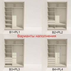 Шкаф-купе 1600 серии SOFT D1+D3+B2+PL1 (2 ящика+1штанга) профиль «Графит» в Челябинске - chelyabinsk.mebel24.online | фото 5