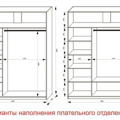 Шкаф-купе 1800 серии SOFT D1+D3+B2+PL1 (2 ящика+1штанга) профиль «Графит» в Челябинске - chelyabinsk.mebel24.online | фото 6