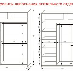 Шкаф-купе 1800 серии SOFT D1+D3+B2+PL1 (2 ящика+1штанга) профиль «Графит» в Челябинске - chelyabinsk.mebel24.online | фото 7