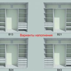 Шкаф-купе 2250 серии SILVER S3+S1+S3Z B22+PL2 (по 2 ящика лев/прав+1штанга+1 полка) профиль «Серебро» в Челябинске - chelyabinsk.mebel24.online | фото 5