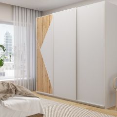 Шкаф-купе 2400 серии SOFT D7+D3+D3+B22+PL4 (по 2 ящика лев/прав+2штанги) профиль «Капучино» в Челябинске - chelyabinsk.mebel24.online | фото 5