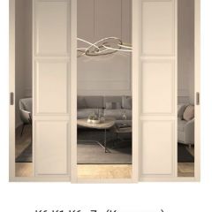 Шкаф-купе 2450 серии NEW CLASSIC K5+K5+K5+B22+PL3 (по 2 ящика лев/прав+1 штанга+1полка) профиль «Капучино» в Челябинске - chelyabinsk.mebel24.online | фото 15