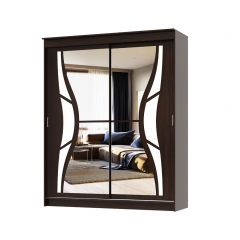 Шкаф-купе Бабочка 2.0 серия Альянс (Венге) в Челябинске - chelyabinsk.mebel24.online | фото