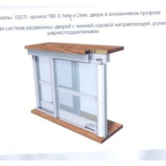 Шкаф-купе ШКО-3 2380 мм зеркало/ЛДСП/ЛДСП/зеркало в Челябинске - chelyabinsk.mebel24.online | фото 6