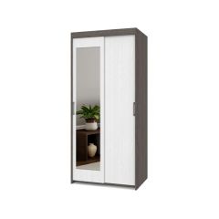 ТОМАС Шкаф-купе с зеркалом Анкор темный/светлый Т22 в Челябинске - chelyabinsk.mebel24.online | фото