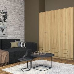 Шкаф Нина (М6) Дуб Сонома в Челябинске - chelyabinsk.mebel24.online | фото