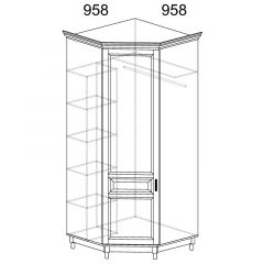 Шкаф угловой №418 Прованс в Челябинске - chelyabinsk.mebel24.online | фото 2