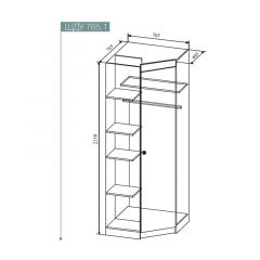 СКАНДИ ШДУ765.1 Шкаф угловой в Челябинске - chelyabinsk.mebel24.online | фото 2