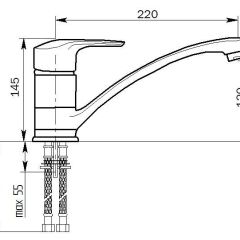 Смеситель MS-004 в Челябинске - chelyabinsk.mebel24.online | фото 2